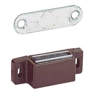 Hettich MB-aimant de retenue 4kg, L 46mm, H 13,5mm P 15mm, M 71/GP 2, 13141 blanc