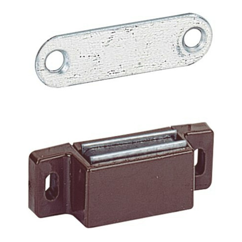 Hettich MB-aimant de retenue 4kg, L 46mm, H 13,5mm P 15mm, M 71/GP 2, 13141 blanc
