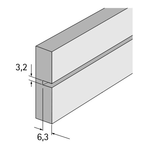 Hettich MB-Frontblenden Support Correct 73481 pour façades noir