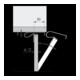 Hettich MB-Frontblendenfixation TurboClip 79690 pour façades, Mat. 12 chromé-3
