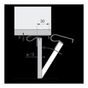 Hettich MB-Frontblendenfixation TurboClip 79690 pour façades, Mat. 12 chromé-3