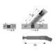 Hettich MB-Goujon articulé perçage, diamètre 8 mm, dimension de serrage 39 mm DU 634, 9129712 acier zingué-4