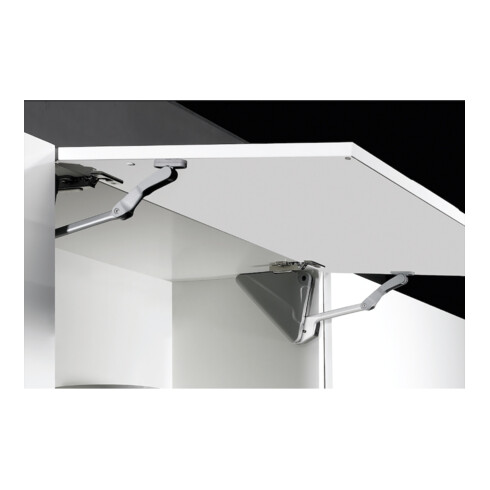 Hettich MB-Hochklappbeschlag Lift Advanced HK 9079603 einstellbar ALU silber pulverb.