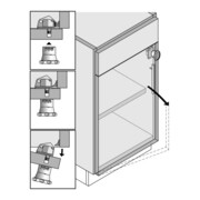 Hettich MB Kit de sécurité enfant Libération magnétique SafeFix Eco 9277856, KF, blanc-5