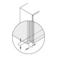 Hettich MB-Klappenhalter 140N, Klappenh. 200-480mm grau vern., ls/rs
