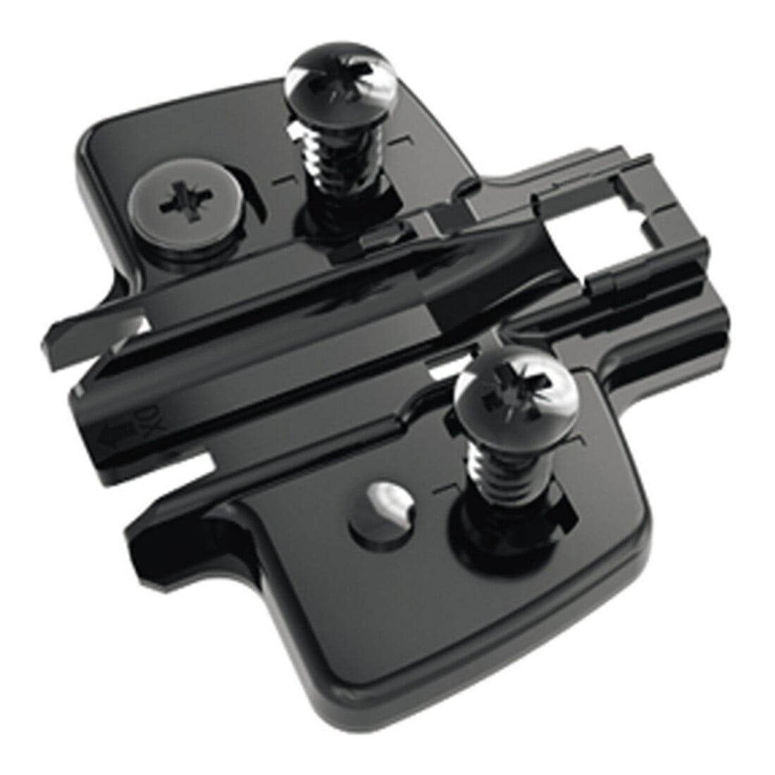 Hettich MB-Kreuzmontageplatte Distanz 1,5mm Sensys 8099, 9091804 obsidianschwarz, vern.