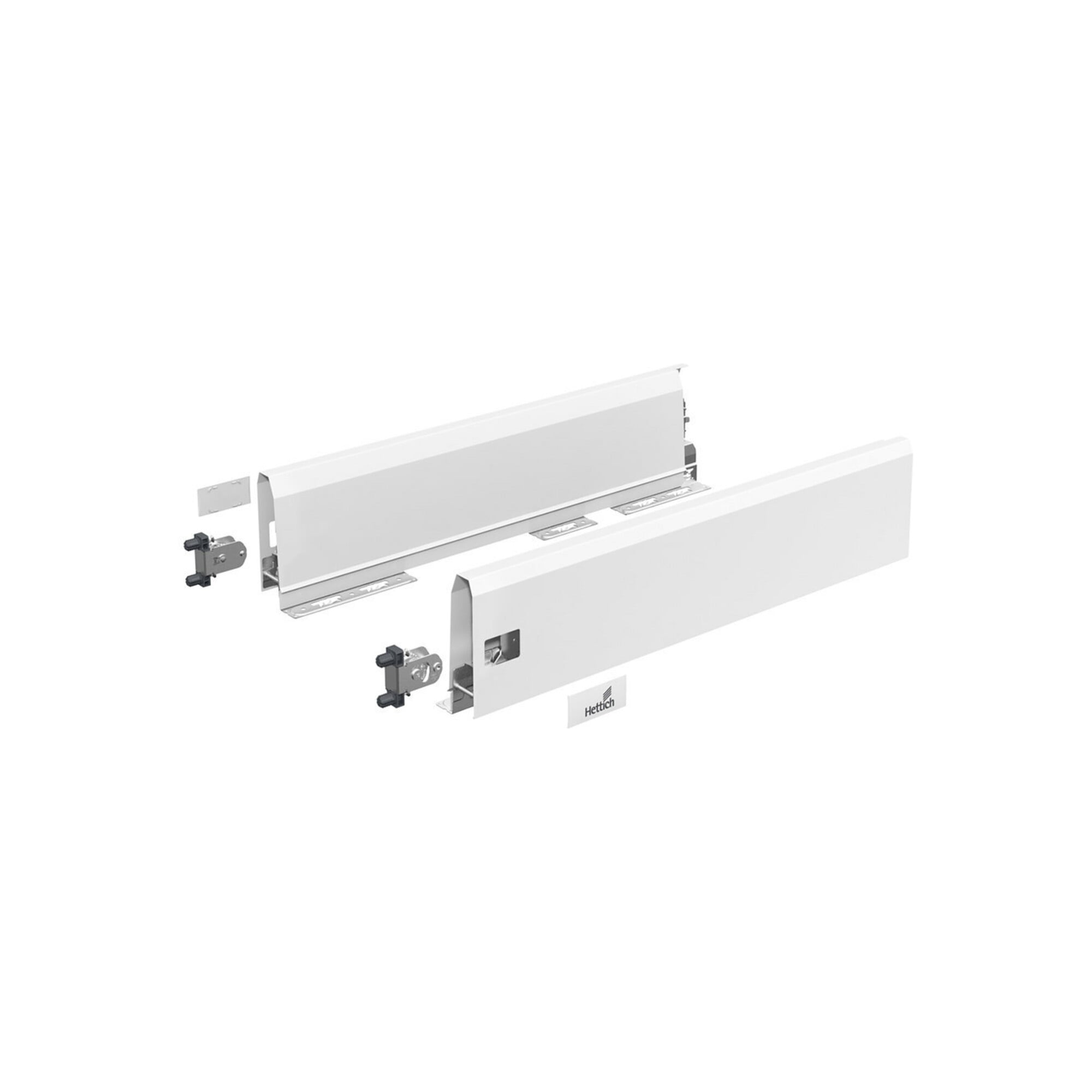 Hettich MB-Schubkastenzarge ArciTech Flexible Sets 9149278, 650mm links und rechts, w