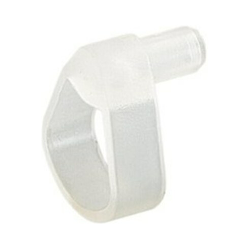 Hettich MB-Sécurité tablette 63549, à emboîter, tenon Ø 5 mm plastique transparent