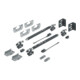 Hettich MB Set de ferrures porte coulissante, SysLine S 9134311, 2 pces, 15 kg, pour portes affleurantes-1