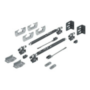 Hettich MB Set de ferrures porte coulissante, SysLine S 9134311, 2 pces, 15 kg, pour portes affleurantes