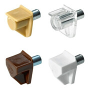Hettich MB-Support de fond avec tige en acier, Safety 16180 acier, plastique, transparent
