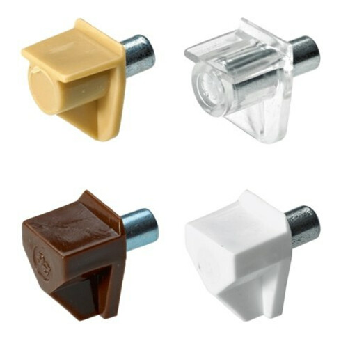 Hettich MB-Support de fond avec tige en acier Safety, 25090 acier, plastique, blanc