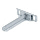 Hettich MB Support d'étagère avec goujon de fixation, Ø 12 mm, Titane 1 79713 L 100 mm, acier zingué