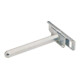 Hettich MB Support d'étagère avec goujon porteur SW 10 mm Titane 47661, L 100 mm STA galvanisé-1