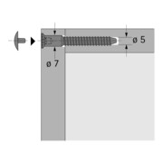 Hettich MB-Verbindungsschraube Direkta 2 19556, Stahl-3