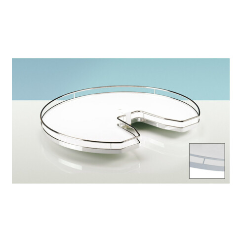 Hettich Meuble bas cuisine d'angle pivotant, Revo 90° Arena Classic 48679 KB 800mm, chromé
