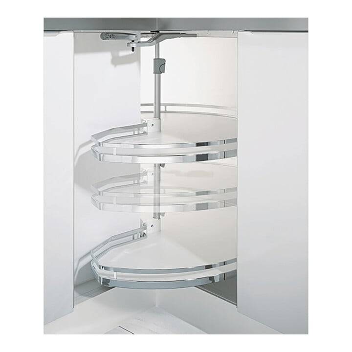 Hettich Meuble bas d'angle avec ferrure pivotante Revo 90° 9080040 KB 800mm, argent