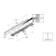 Hettich Mobilier de bureau - raccord de façade avec tenon Systema Top 2000 1041577 plastique noir-4