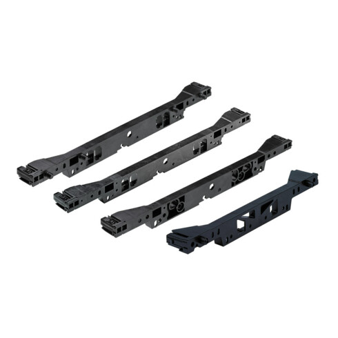 Hettich Mobilier de bureau - raccord de façade avec tenon Systema Top 2000 1041577 plastique noir