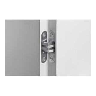 Hettich Möbel-Einfrässcharnier abgerundet, 180° 9133178 ZDG Edelstahloptik