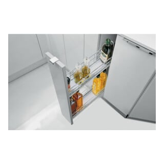 Hettich Möbel-Frontauszugset Cargo IQ plus 150 9077588, Korpusb. 150mm, silber