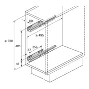 Hettich Möbel-Frontauszugset Cargo IQ plus 150 9077588, Korpusb. 150mm, silber-3