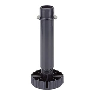 Hettich Möbel-Sockelverstellfuß 150mm, Durchmesser 80mm Korrekt 9306017 Kunststoff schwarz