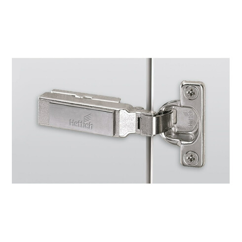 Hettich Möbel-Topfscharnier Intermat 9924, 72959 95°,Kröpf. 1mm ZDG silber vernickelt