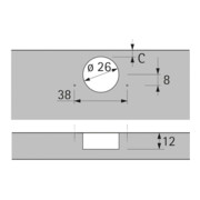 Hettich Möbel-Topfscharnier Intermat 9924, 72966 95°,Kröpf. 16mm ZDG silb. vernickelt-2