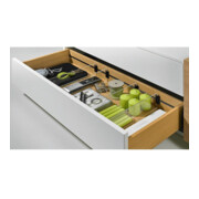 Hettich OrgaStripe séparateur de tiroir, 9203254 L1100mm plastique noir-2