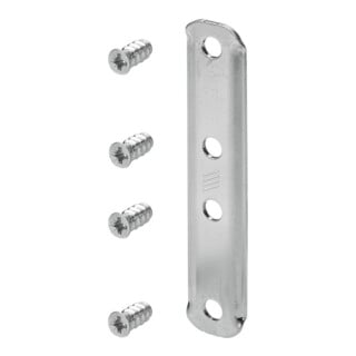 Hettich Patte de liaison coulissante, TopLine 9277155 Acier, zingué