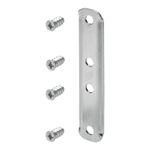 Hettich Patte de liaison coulissante, TopLine 9277155 Acier, zingué