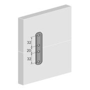 Hettich Patte de liaison coulissante, TopLine 9277155 Acier, zingué-3