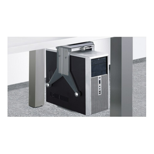 Hettich PC-support PRO, 9078797, pivotant à 360°, L 210-298mm, H 363-623mm KF translucide