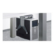 Hettich PC-support PRO, 9078797, pivotant à 360°, L 210-298mm, H 363-623mm KF translucide