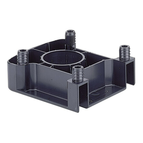 Hettich Pied de socle glisseur universel 47654 avec fixation cache plastique noir