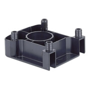 Hettich Pied de socle glisseur universel 47654 avec fixation cache plastique noir