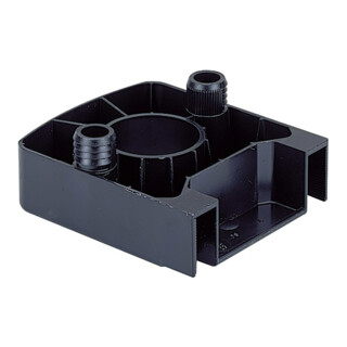 Hettich Pied de socle universel 47655 avec fixation cache plastique noir