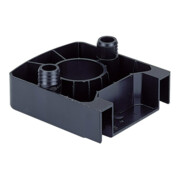 Hettich Pied de socle universel 47655 avec fixation cache plastique noir