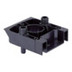 Hettich Pied de socle universel 79689 avec fixation cache plastique noir-1