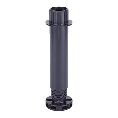 Hettich Pied de support central 47632, charge par pièce 450 kg, 190 mm plastique noir