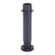 Hettich Pied de support central 47632, charge par pièce 450 kg, 190 mm plastique noir