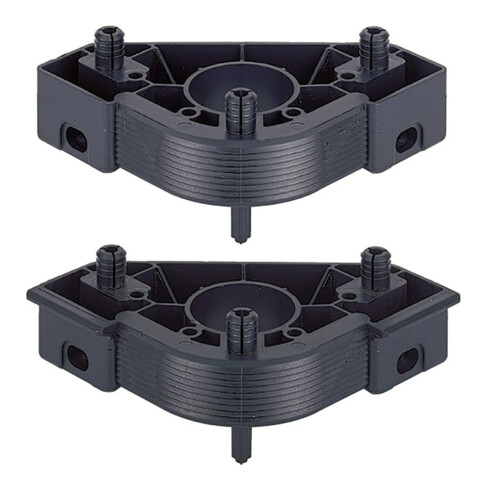 Hettich Pied réglable pour socle Planform 74667 avec fixation pour cache en plastique