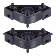 Hettich Pied réglable pour socle Planform 74667 avec fixation pour cache en plastique