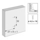 Hettich Plaque de montage croisée pour meubles 9075005 nickelée-2