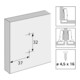 Hettich Plaque de montage croisée pour meubles 9075005 nickelée-4