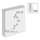 Hettich Plaque de montage croisée pour meubles 9075062 nickelée-4