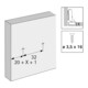 Hettich Plaque de montage MB-Linear, distance 1,5 mm Sensys/Intermat, 9117341 acier nickelé-4