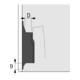 Hettich Plaque de montage meuble Distance 10 mm 9133534, nickelée-3