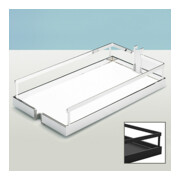 Hettich Plateau coulissant à suspension avec arrêt antidérapant Arena STYLE 9080084 Acier chromé